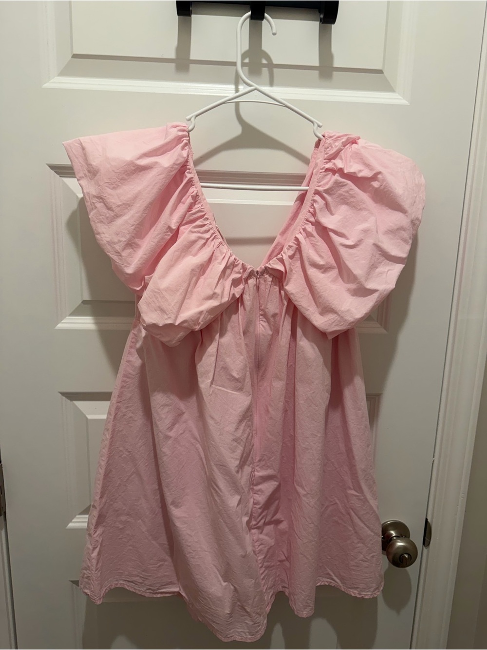 Pink Ruffle Mini Dress - Picture 2 of 3